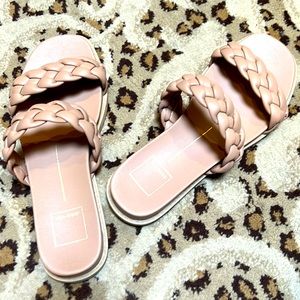 Stylish and beautiful braided buttery tan Dolce Vita Sandals! Almost new. Size 8